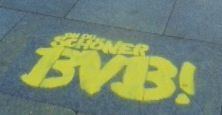 Kreidespray & Bodenwerbung: BVB