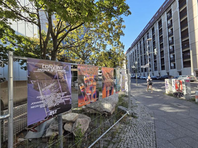 Plakatierung: BIC × Berliner Clubs – Support your local club – Berlin