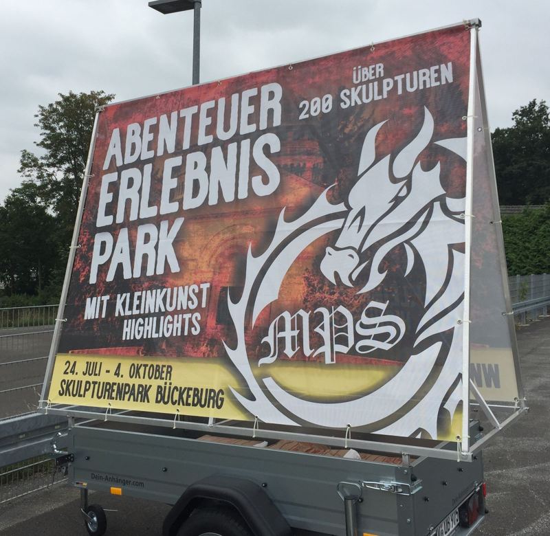 Werbeanhänger: Abenteuer Erlebnispark – Bückeburg
